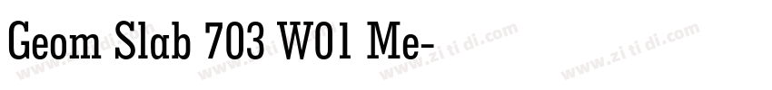 Geom Slab 703 W01 Me字体转换 Geom Slab 703 W01 Me字体转换